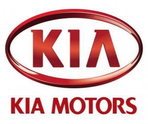 Puzzle Λογότυπο της Kia Motors, της Νότιας Κορέας κατασκευαστή αυτοκινήτων